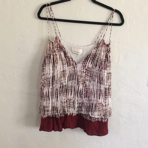 Anthropologie Olivia Layered Spaghetti Strap Cami Top Women's XL - Picture 2 of 7